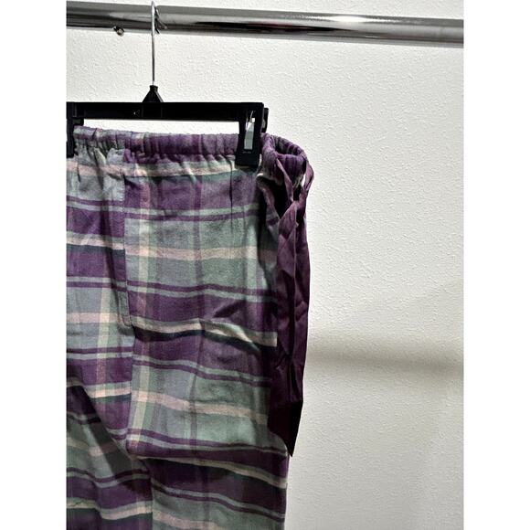 Lauren Ralph Lauren Women's Pajama Pants Henley Multi Plaid Size Large NWT B46 - Picture 3 of 3